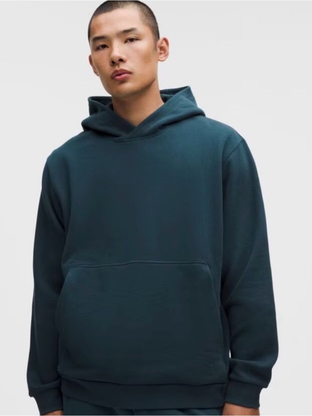 New men’s Lululemon steady state hoodie in indochine blue size XS